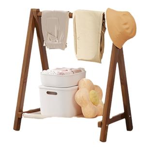 床边晚上放脱下的衣服神器酒店床头落地挂衣架卧室衣架折叠衣帽架