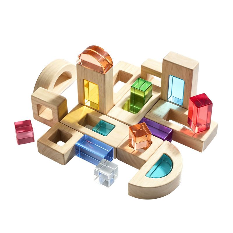guidecraft窗洞单元积木2岁