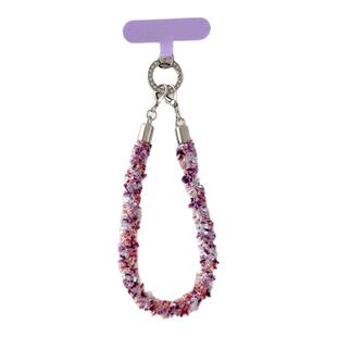 重工手机挂绳精致毛绒手腕挂链小众高级感电话防丢绳冬季新款挂饰毛茸茸携带手绳气质女神腕带防丢装饰夹片壳