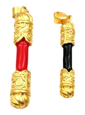 沙金饰品金箍棒吊坠彩色仿黄金