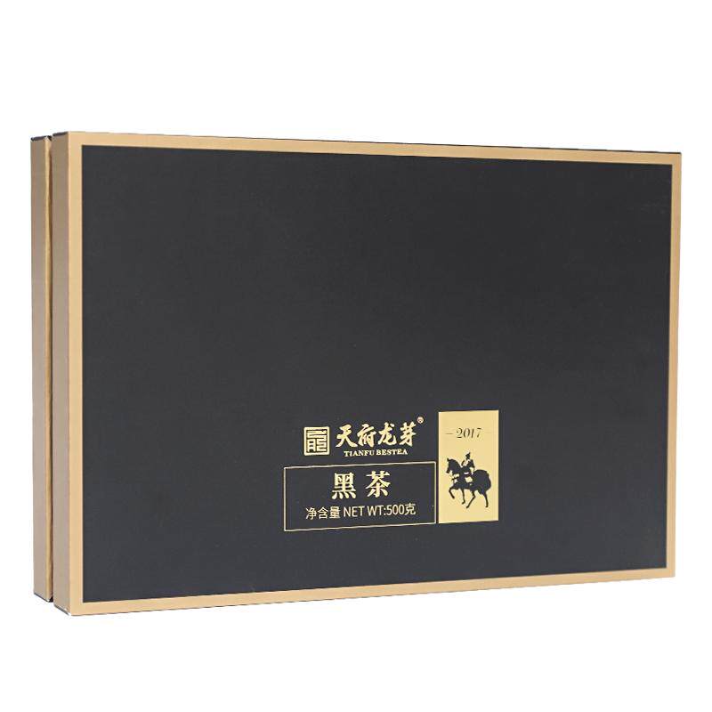 天府龙芽四川特产黑茶礼盒装500g