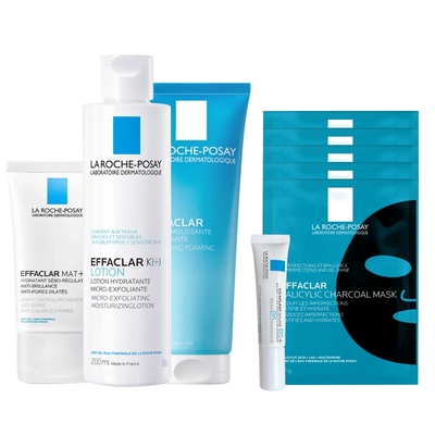 理肤泉水杨酸祛痘补水保湿水乳套