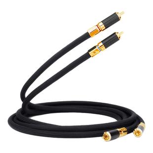 ortfon丹麦高度风8N单晶铜发烧级莲花头音频线HIFI音响RCA信号线