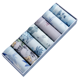 内裤男款冰丝无痕四角短裤男生纯棉男式平角男士薄款2026新款印花