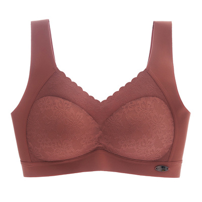 中年夏季无痕背心式乳胶内衣薄款