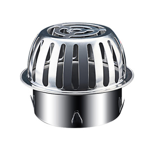 不锈钢天台地漏阳台110PVC室外下水道75管防堵罩大排量50管过滤网