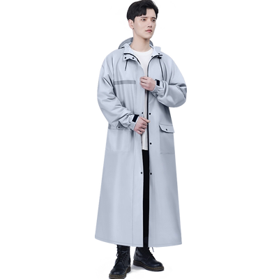 加长加大雨衣反光透气大帽檐