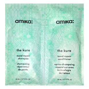 【U先试用】amika深层修护洗护套装（洗发水20ml护发素20ml）临期