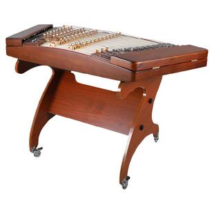 乐海 扬琴乐器大果紫檀木材质素面典雅演奏级402红木扬琴DL23