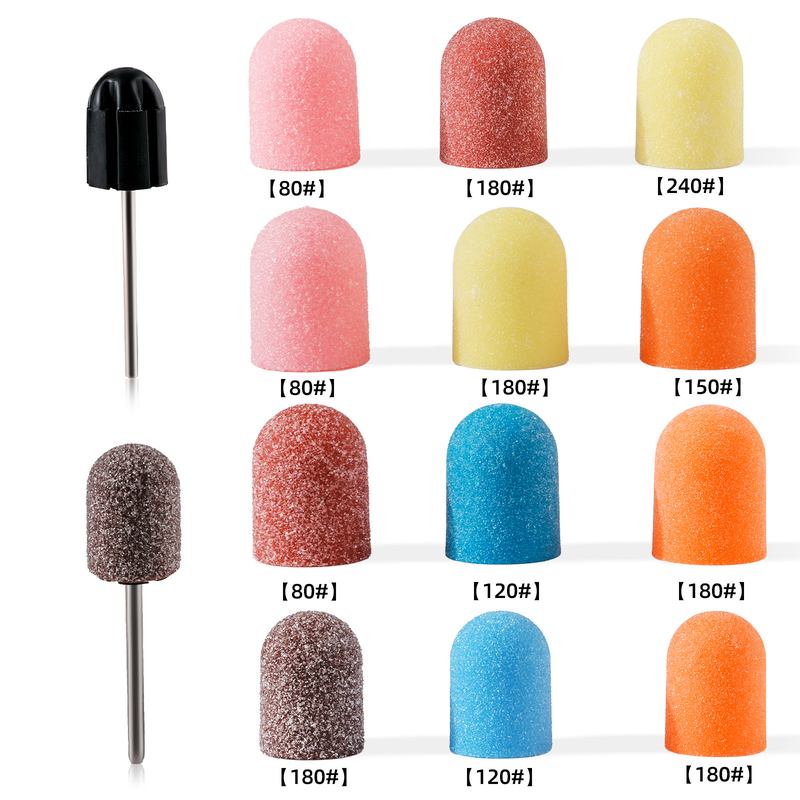 高品质美甲砂圈帽磨头打磨机电动纱帽足部去死皮工具护理配件老茧