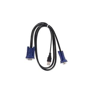 迈拓维矩 原装KVM切换器线 USB单头KVM线 USB+VGA针对针线1.5-5米