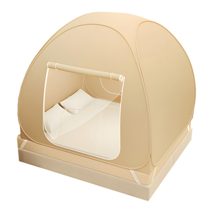 保暖帐篷室内床上冬季专用防风床帐酒店防窥家用免安装蒙古包蚊帐