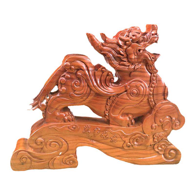 桃木大象貔貅摆件中式装饰工艺品