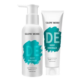 GLOWMORE谷茉青色固色洗发水染后固色锁色护色补色专用护发素发膜