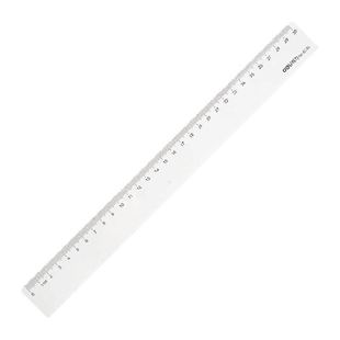 得力透明直尺带波浪线尺子学生专用儿童多功能绘图刻度长尺测量尺