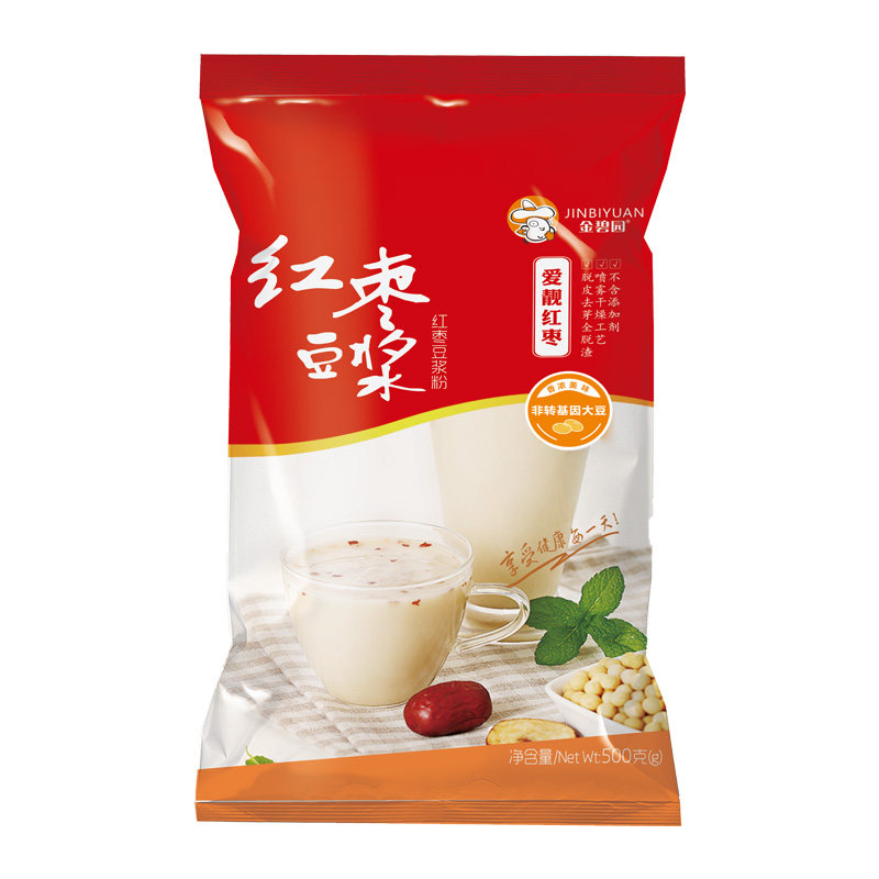 红枣豆浆粉原味甜味不加蔗糖豆奶粉非转基因大豆早餐酒店学校商用