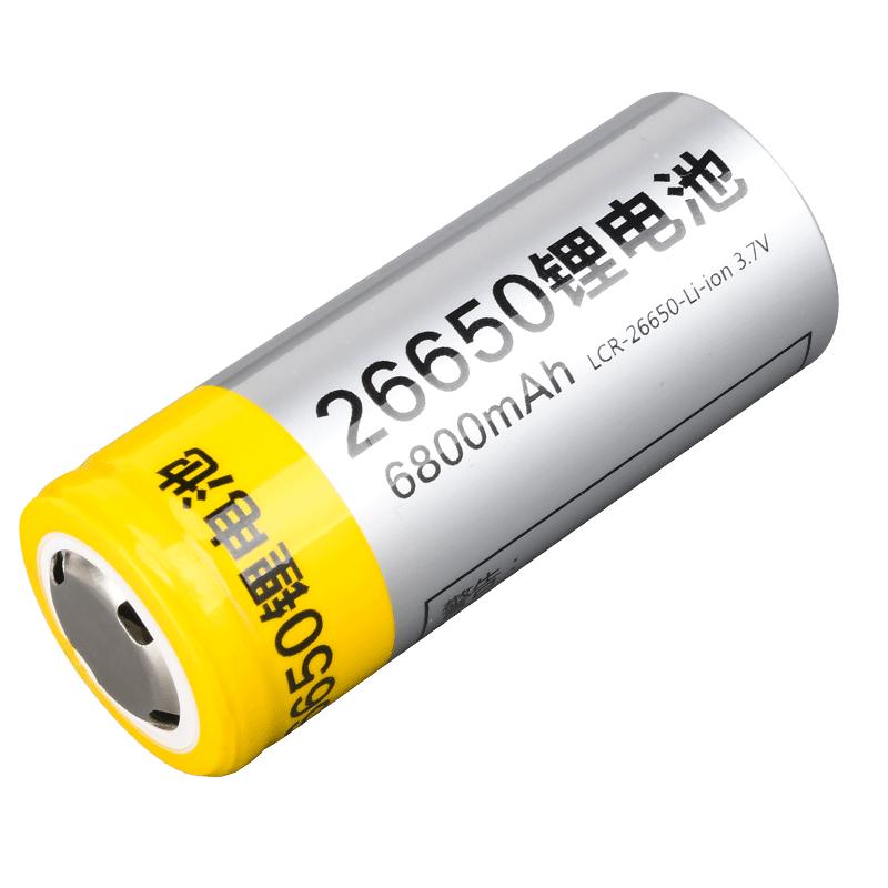 超大容量26650强光手电筒专用锂电池头灯18650充电器进口3.7/4.2V