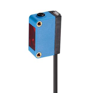 尚贡方形光电开关背景抑制传感器漫反射激光传感器远近可调感应器