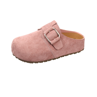 2026年春季百搭休闲女鞋时尚包头勃肯鞋女外穿配裙子洋气厚底单鞋