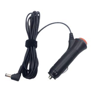 车充电源线车载净化器5521弯头韩式红头带灯DC12V2A车用点烟器线