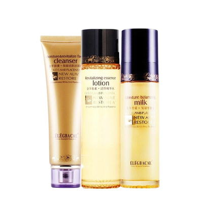 艾丽碧丝羊胎素抗衰老3件套补水保湿套装抗皱提拉紧致护肤品