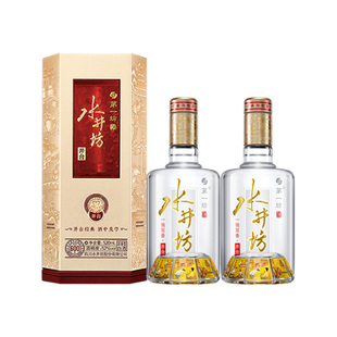 【梁朝伟首选白酒】水井坊井台52度520ml*2双支 浓香型商务宴请