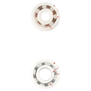 DNK进口专业版陶瓷轴承水滴轮SIC混陶3104 5114 384 5104373382.5