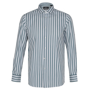 【条纹棉质】卡利斯特男装新款男士衬衫长袖衬衣商务休闲潮秋冬