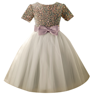 女童生日公主裙洋气花