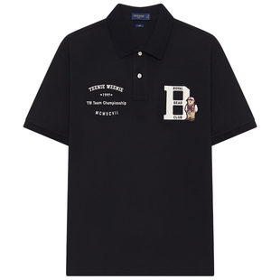 TeenieWeenie小熊男装POLO衫凉感美式纯棉休闲翻领实用户外短袖潮