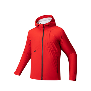 安踏中国风暴甲硬壳冲锋衣红色本命年新年男新款户外徒步登山服男