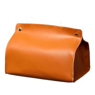 北欧风格pu软皮纸巾盒餐厅轻奢纯色创意纸巾套家用客厅桌面抽纸盒