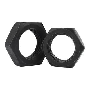 304不锈钢细牙螺母扁薄六角螺帽细丝螺丝帽M6M8M10M12M14M16-M30