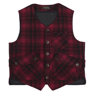 Secondorder SS24 Hunting Vest 复古毛料格纹 美式多袋猎装马甲