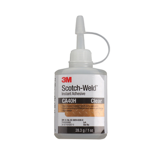 3M强力胶水高强度速干胶CA40H粘玻璃金属塑料木头饰品玩具固定胶水万能粘合剂粘贴胶修补粘的牢透明502快干胶