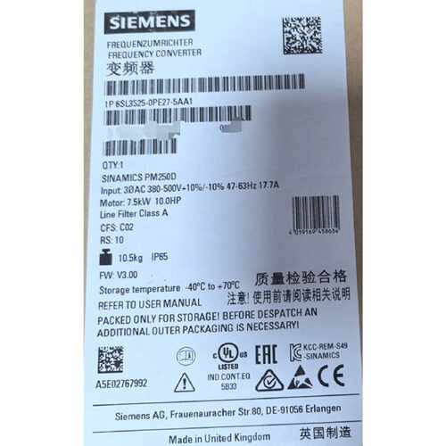 【议价-可维修】  6SL3525-0PE27-5AA1 /均有货