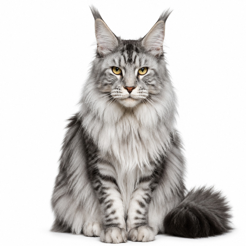 广东猫舍缅因猫幼猫纯种俄罗斯巨型缅因库恩猫银虎斑纯白幼崽活体
