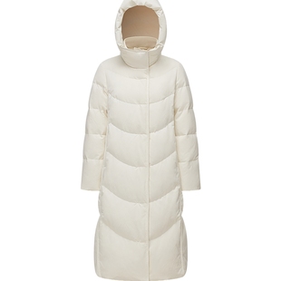 【鹅绒】波司登冬季女长款新中式厚羽绒服连帽时尚简约廓形显瘦