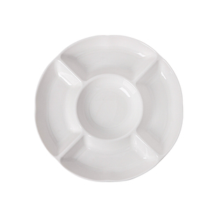 卤水陶瓷盘子餐盘五分格小吃拼盘水果多格家用干果点心盘酒店饭店