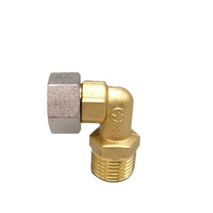 4分热水器铜活接弯头 铜电镀活动弯头内外牙活接弯头6分1寸铜接头