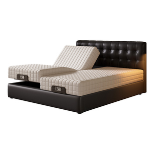 红晟华夫格电动床架米家全自动智能床主卧家用自动升降床2米x2米2