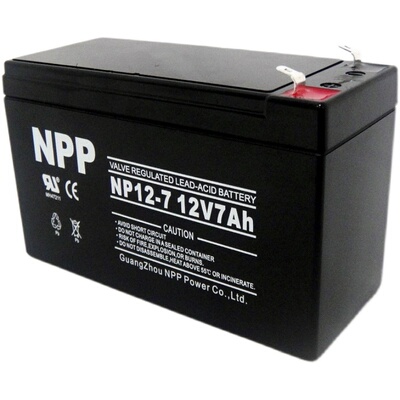 耐普蓄电池NPP12-7Ah电梯12V5 9 17 20 24 38 65 ah消防UPS直流屏