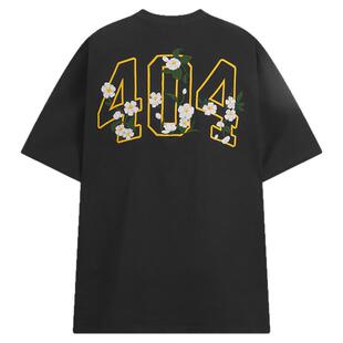 [杨超越夏之光同款]404MOB茉莉花卉刺绣t恤短袖男凉感防晒打底衫t