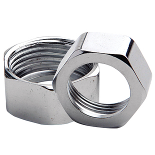 304不锈钢波纹管螺帽接头4分6分1寸不锈钢螺纹铜螺母进水软管螺帽