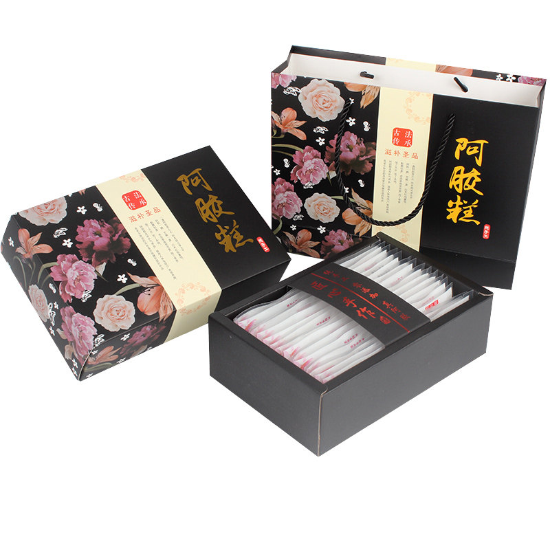 阿胶糕包装盒子包装袋定制