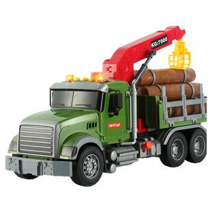 锦佳儿童大号木材运输车工程车挖掘机组合玩具救援车男孩生日礼物
