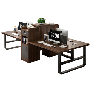 办公桌员工位办公室2人位桌椅组合简约现代四人工位简易职员桌子