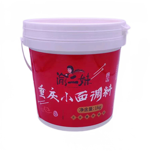 渝二妹重庆小面调料1kg桶装麻辣面米线凉菜调味料拌面拌凉菜酱料