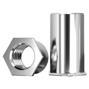 304不锈钢通孔压铆螺柱SOS压铆螺母柱压铆件小外径M2M2.5M3M4M5M6