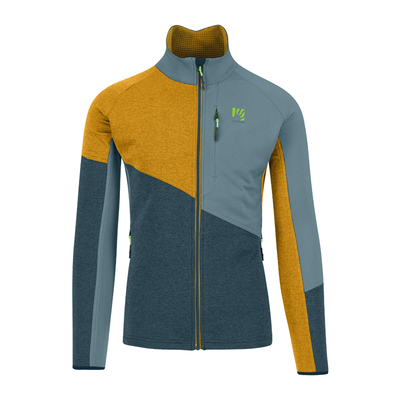 Karpos拼色抓绒外套男秋冬新款